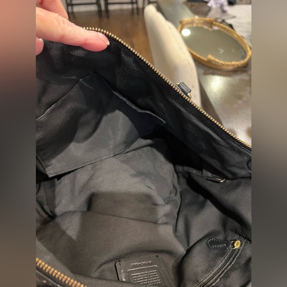 Coach Ava Pebble Leather Top Zip with Gold Chains - Picture 8 of 12